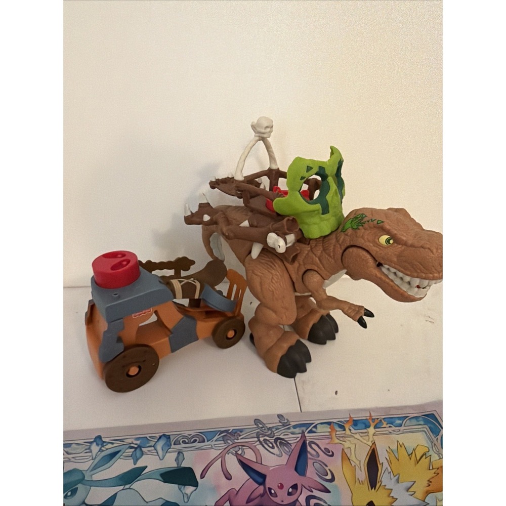 Imaginext Eagle Talon Castle Catapult No Balls & T Rex. Both Tested No Figures